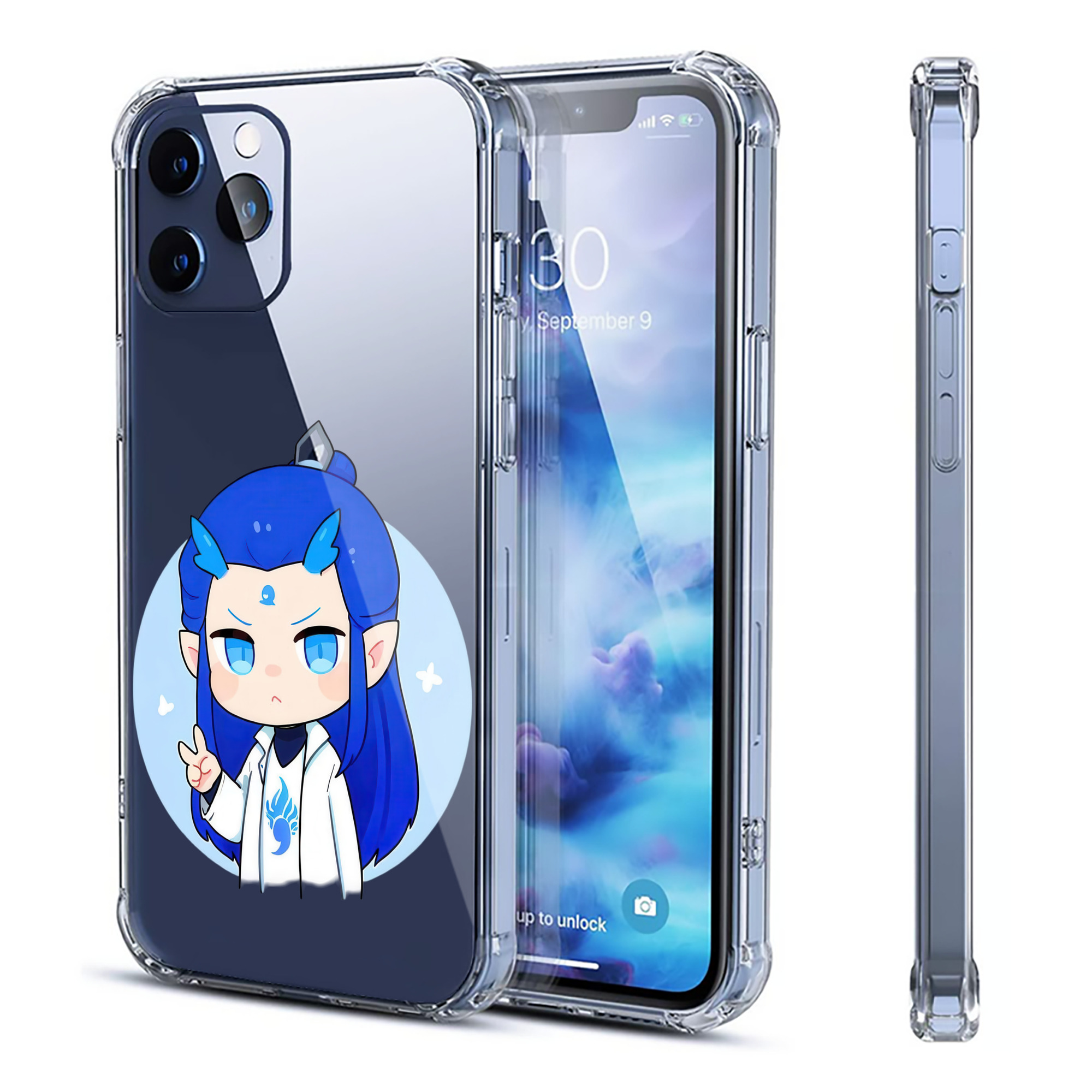 （画像用） Ne Zha 2 ナタ 魔童の大暴れ 【iPhone 12シリーズ対応】透明スマホケース（クリアソフトケース）